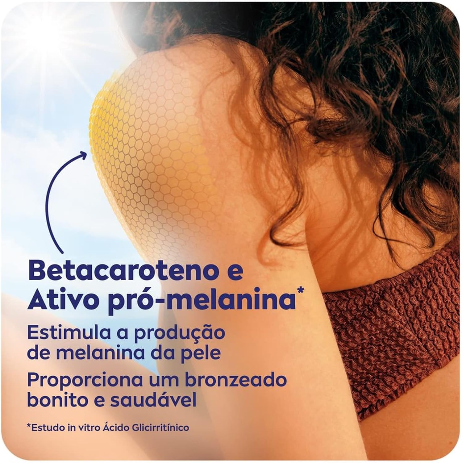 NIVEA SUN Protetor Solar Protect & Bronze FPS15 200ml - Com ativo de pró melanina, resistente à água, protege dos raios UVA/UVB, ajuda a manter a cor bonita e uniforme por mais tempo - Imagem 5