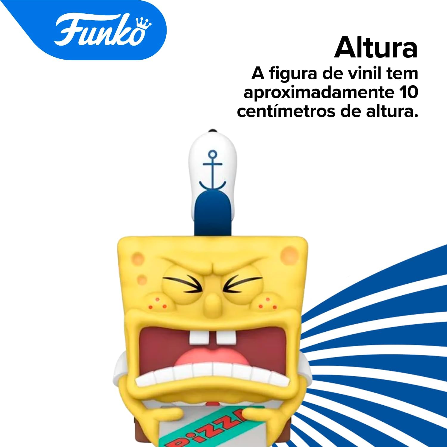 Candide, Funko POP! Bob Esponja Entregador de Pizza, Edição 25 Anos, Animation - 10 cm - Imagem 5