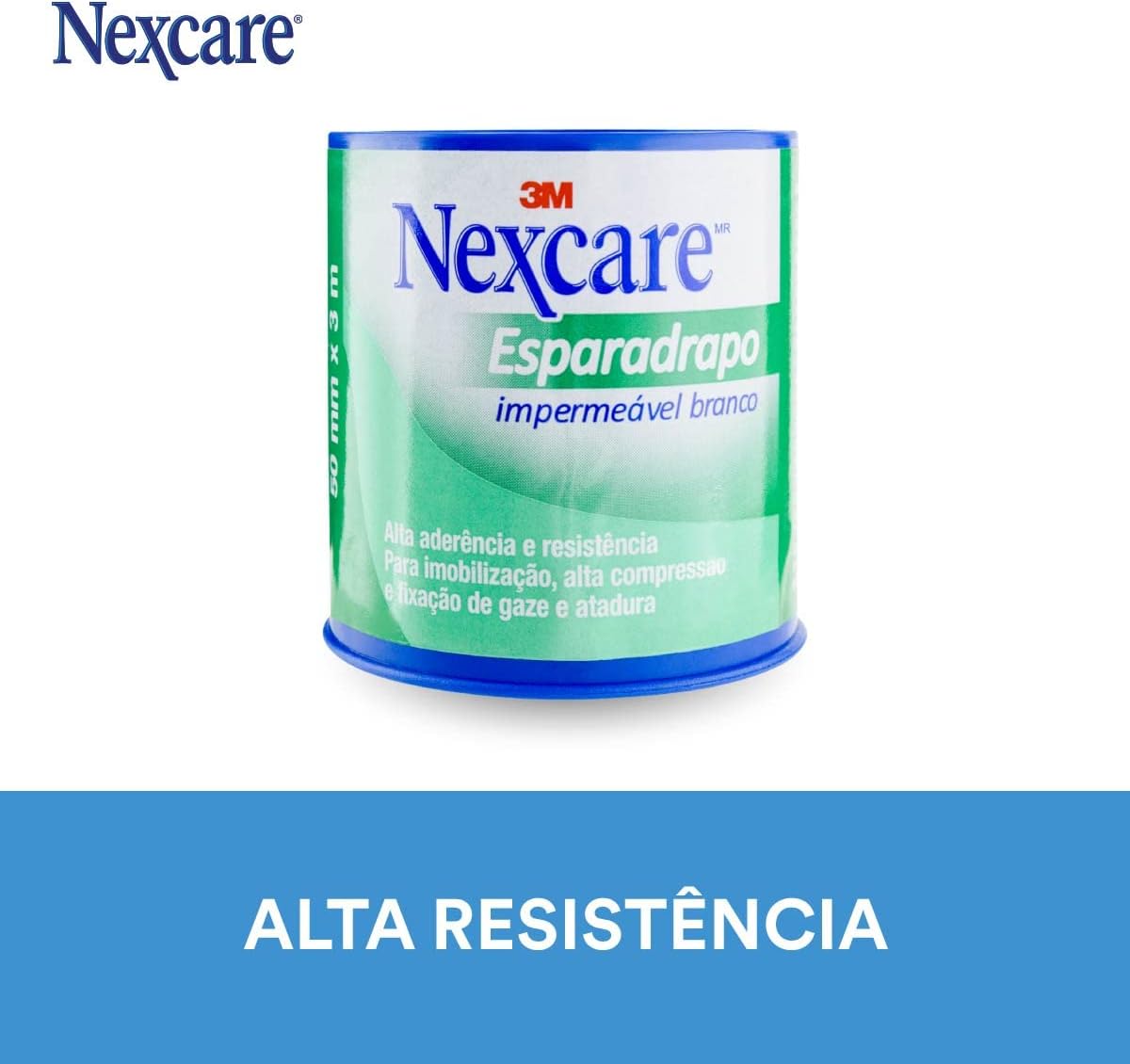 Nexcare, 3M, Esparadrapo Impermeável, Branco, 50mm x 3m - Imagem 2