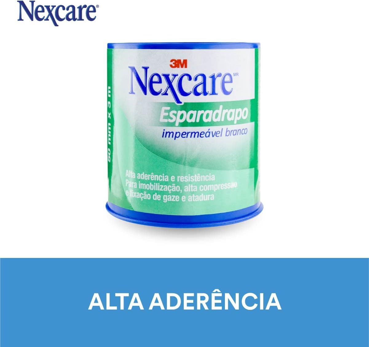 Nexcare, 3M, Esparadrapo Impermeável, Branco, 50mm x 3m - Imagem 3