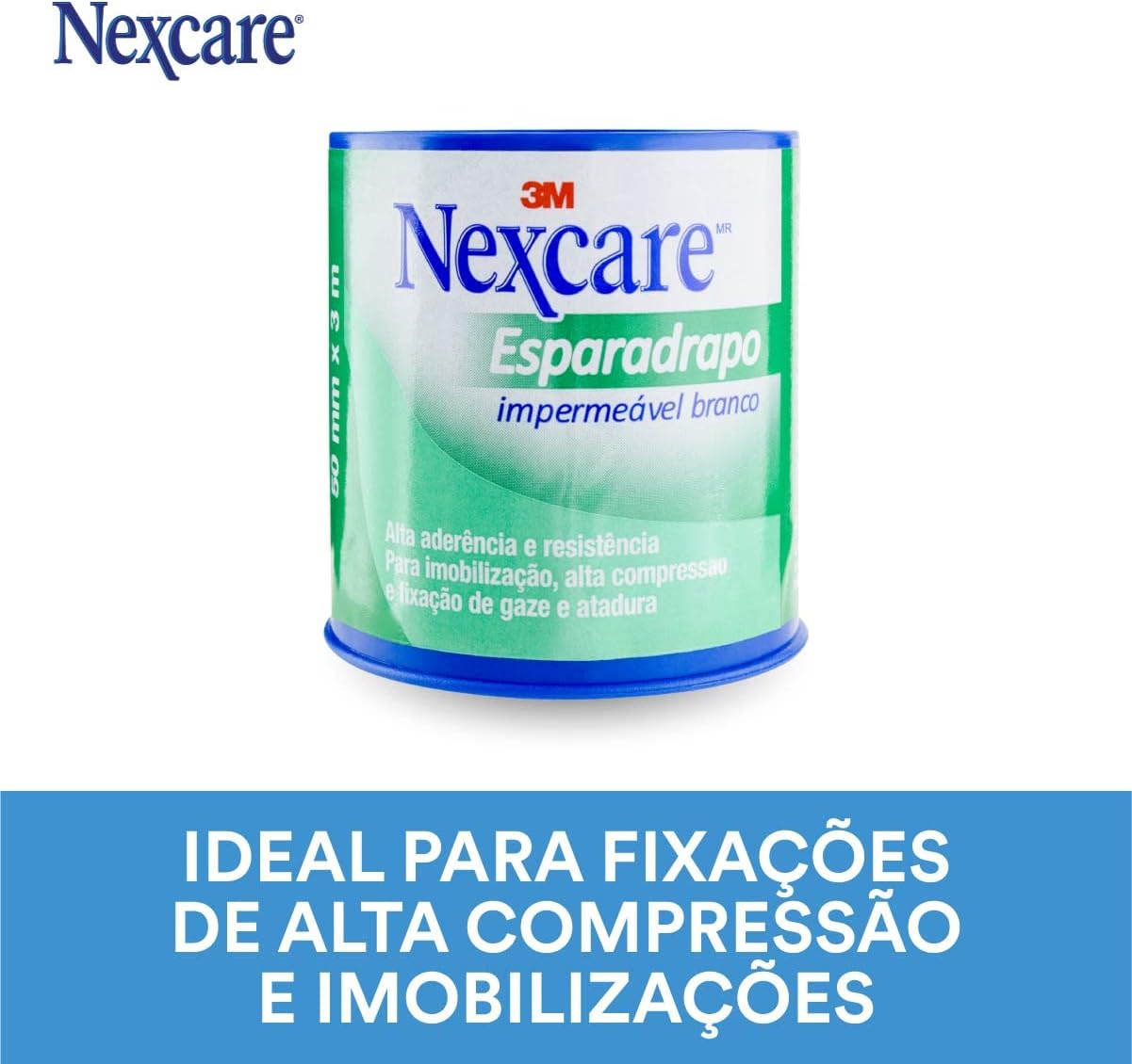 Nexcare, 3M, Esparadrapo Impermeável, Branco, 50mm x 3m - Imagem 4