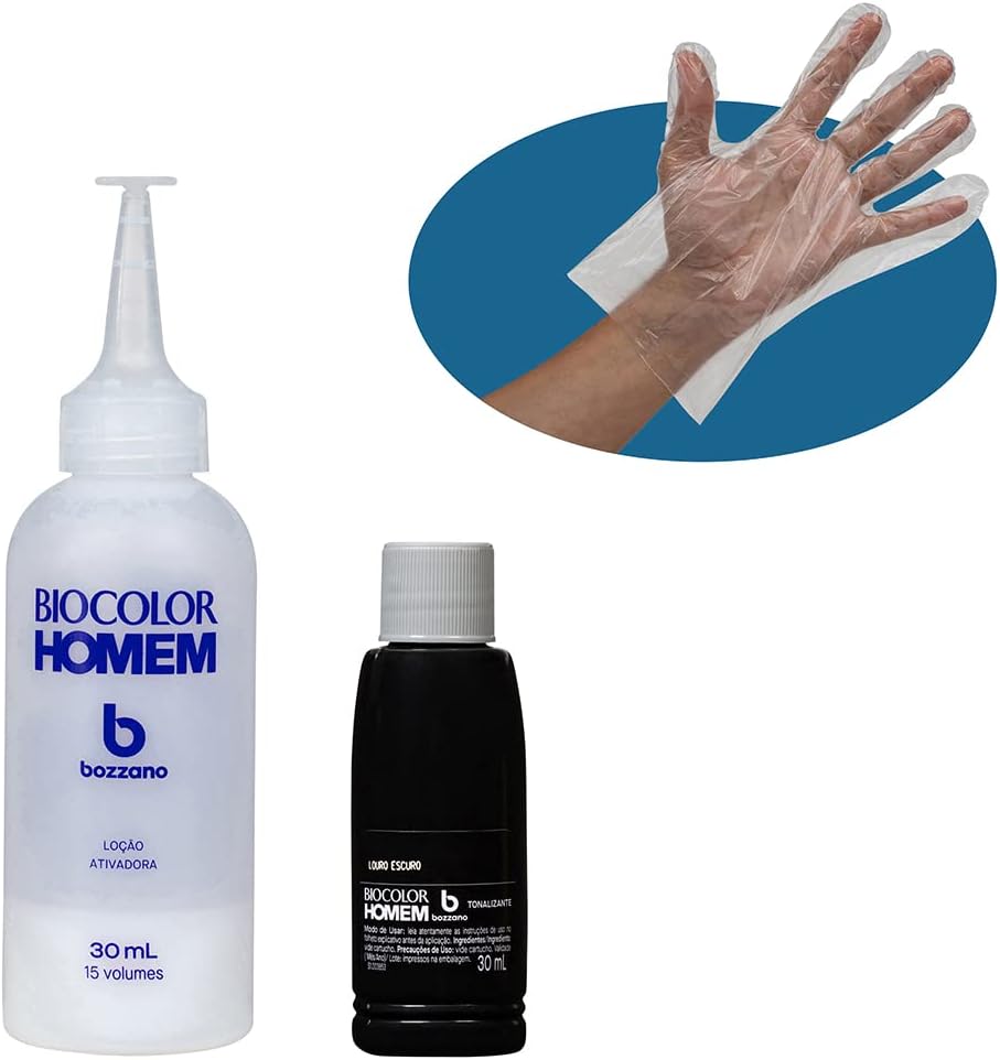 Biocolor Homem Tonalizante De Cabelo Masculino Bozzano Louro Escuro - Imagem 3