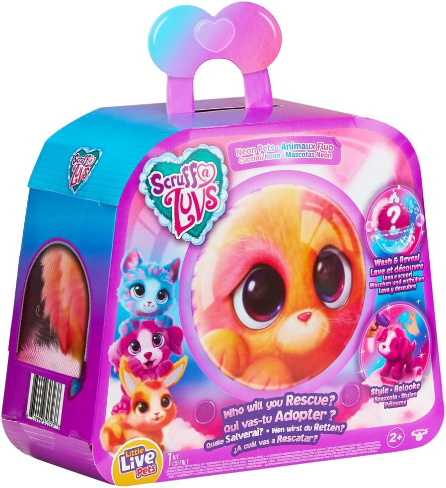 Adotados Scruff a Luvs - Pelúcias Série Neon Surpresa