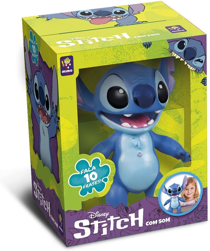 BONECO STITCH GIGANTE 45 CM - 10 FRASES - DISNEY - MIMO BRINQUEDOS - Imagem 2