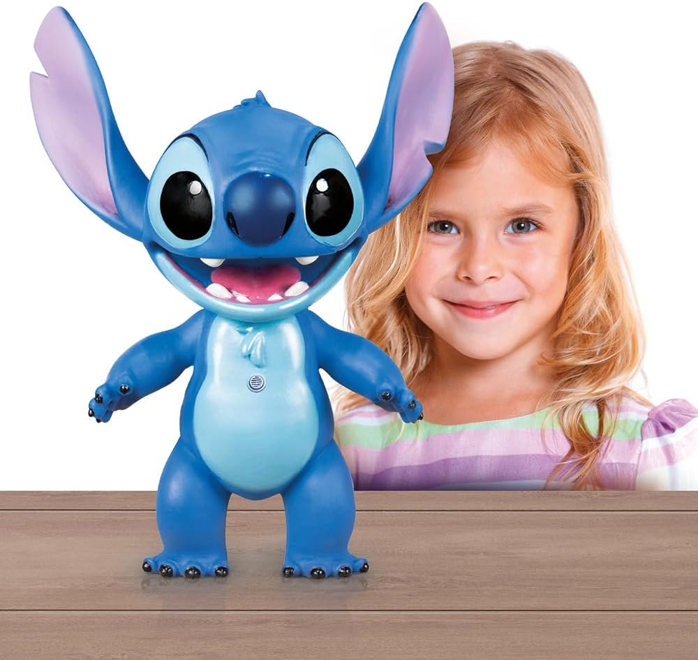 BONECO STITCH GIGANTE 45 CM - 10 FRASES - DISNEY - MIMO BRINQUEDOS