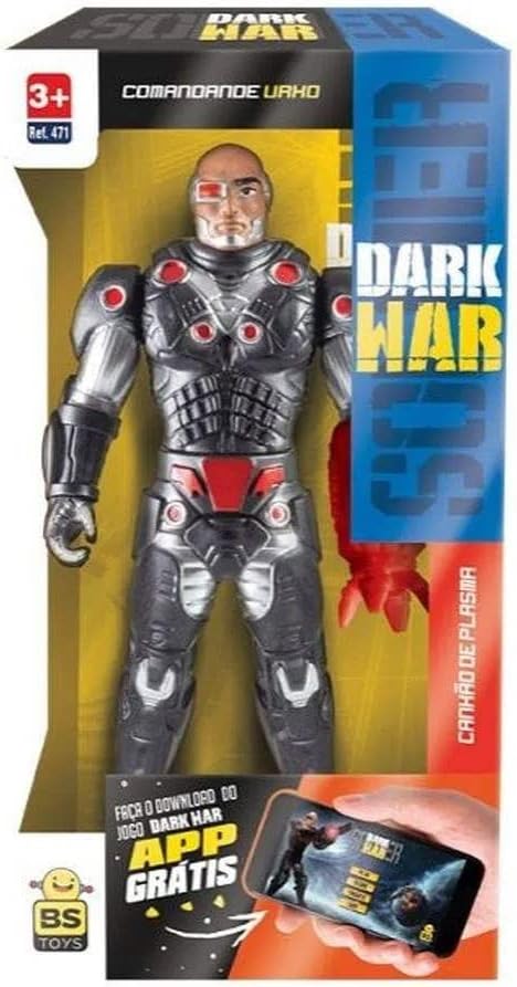 BS TOYS BONECO DE AÇÃO SOLDIER DARK WAR - BS TOYS
