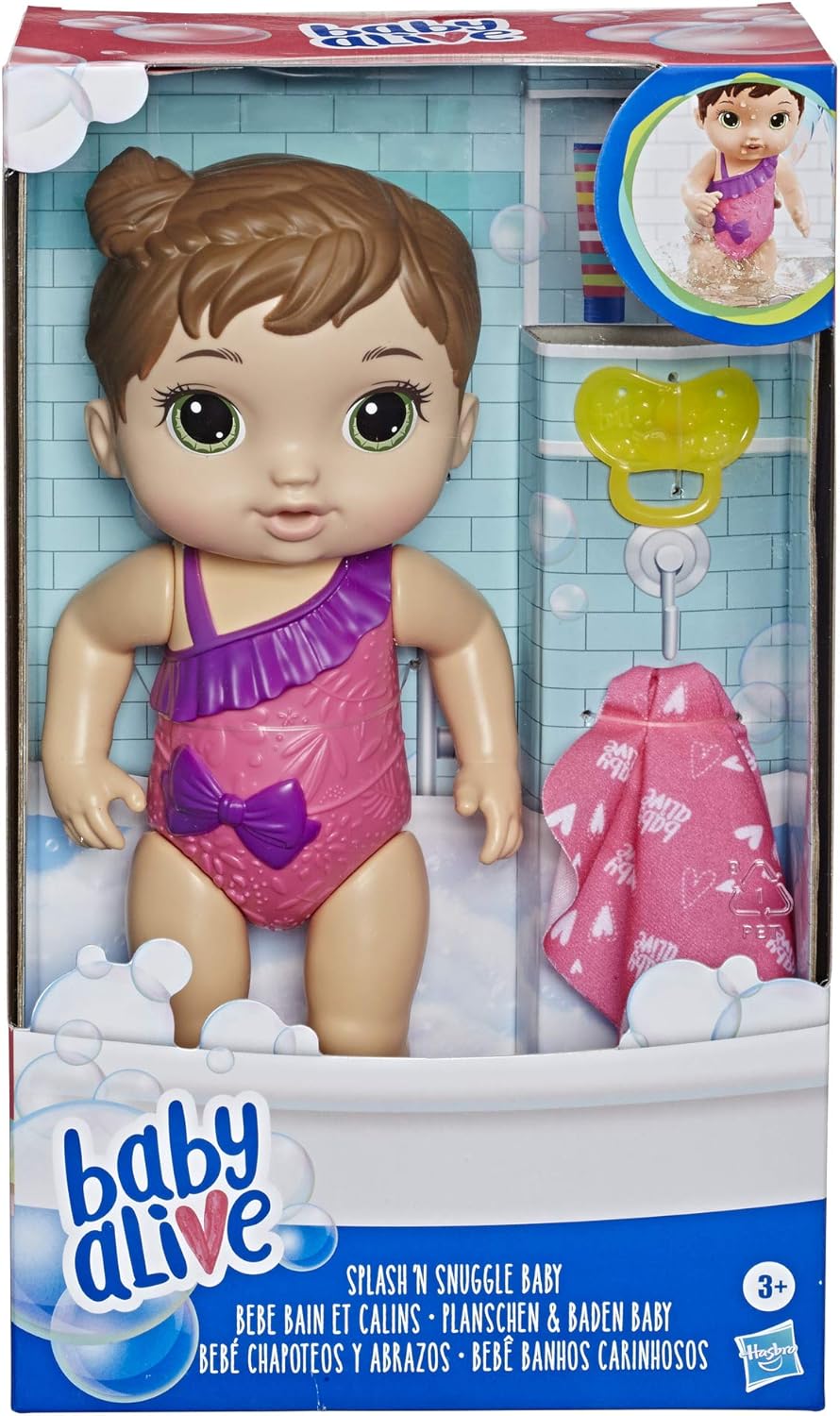Baby Alive Banho Carinhoso Loira - Boneca para brincar dentro e fora da água - Imagem 2
