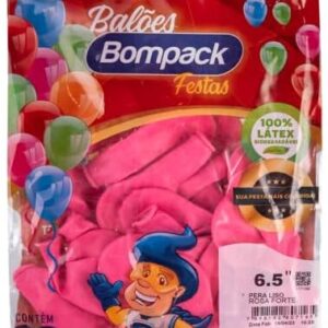 Balão 6,5 Rosa Forte Com 30 Unidade Bompack