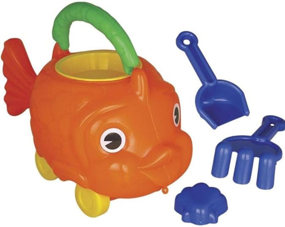 Baldinho de Praia Peixe Infantil c Acessórios Peixão