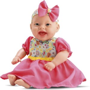 Bambola Boneca Mia Papinha 35cm Rosa