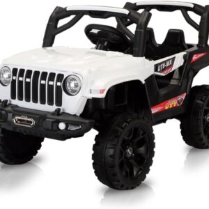 Bang Toys Jipe Elétrico Aventura 12v Recarregável Branco