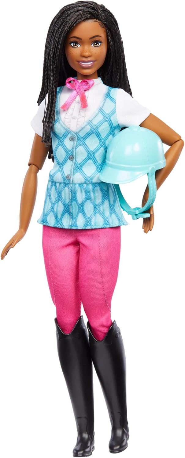 Barbie, Boneca Brooklyn Equitação, Inspirada na Série Barbie Detetive: A Grande Corrida de Cavalos, Para crianças a partir de 3 anos