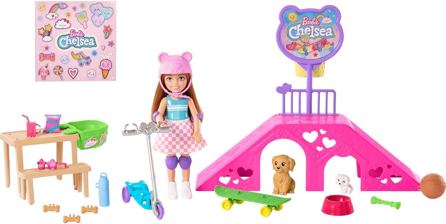 Barbie Conjunto de Brinquedo Chelsea Pista de Patinação