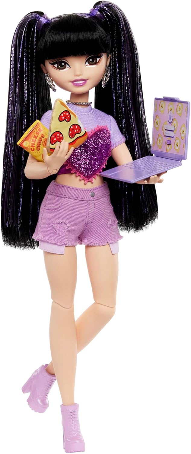 Barbie Dream Besties, Boneca Renee Apresentadora com Acessórios de Comida, Para crianças a partir de 4 anos