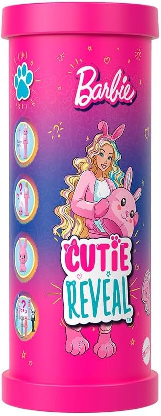 Barbie Mini BarbieLand, Boneca Cutie Reveal Surpresa de 3,8 cm de Altura, Para crianças a partir de 4 anos (Não é Possível Escolher a Boneca)