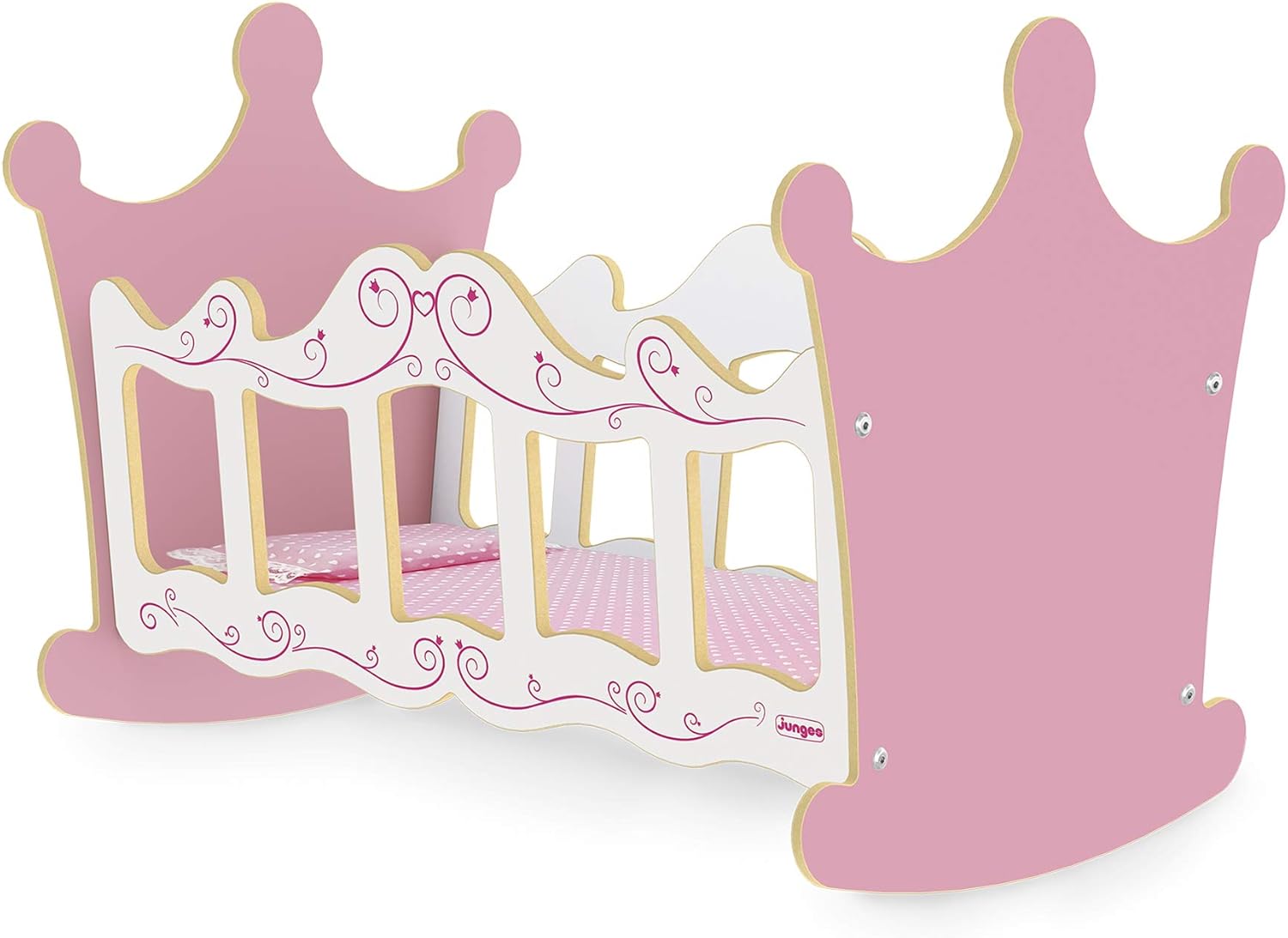 Berço de Bonecas Princesas Junges Rosa