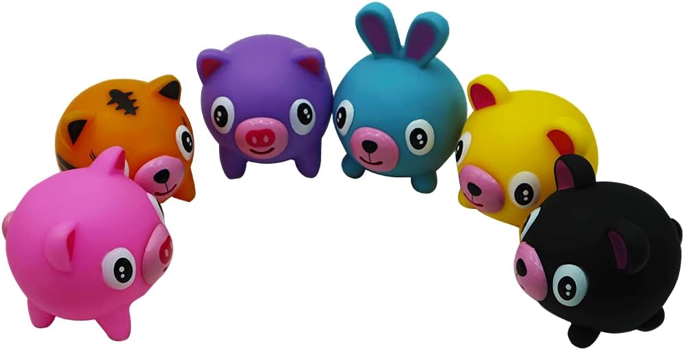 Bichinho de vinil com som, 6 48PC UGEE, Fidget Toys, Toyng 1 (UM) ITEM SEM OPÇÃO DE ESCOLHA, 6 sortimentos: Multicoloridos - Imagem 2