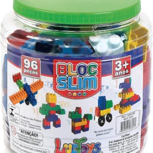 Bloco de Montar Pedagogico 96 Peças - LucToys