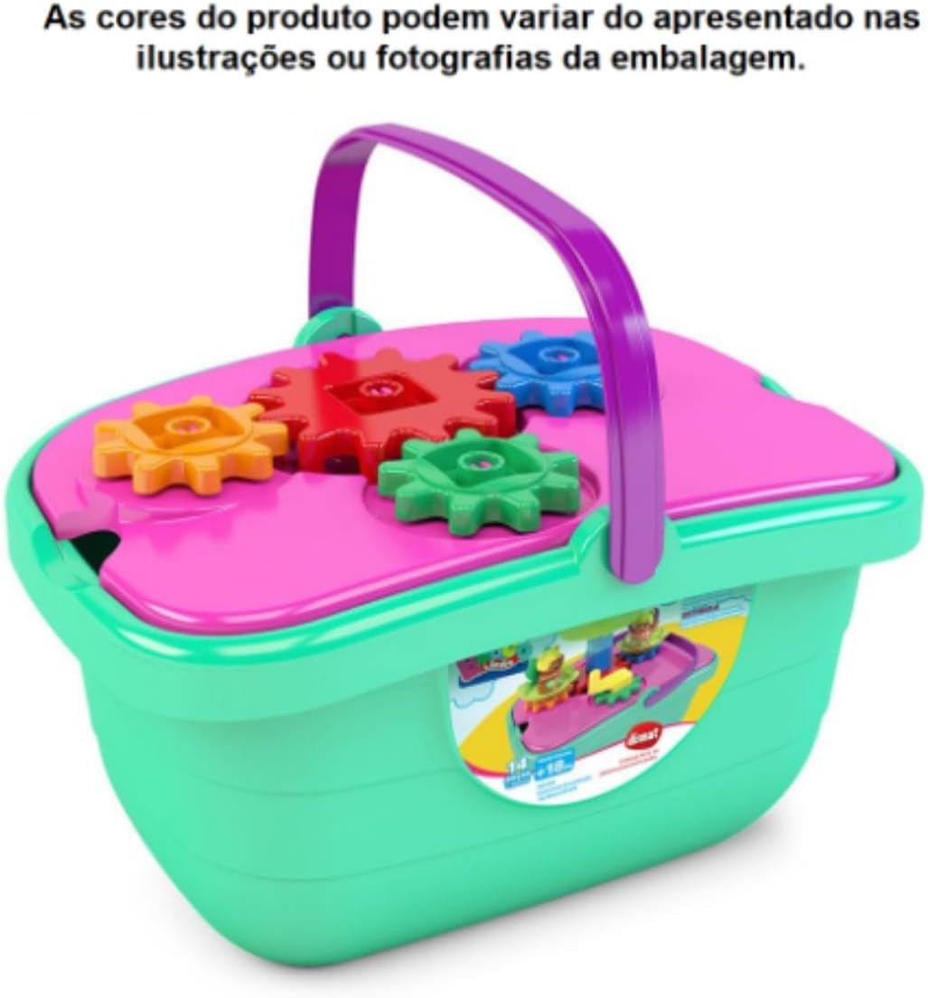 Blocos de Montar IV Infantil da Blocolândia Dismat - 14 Peças Coloridas, Estimula Criatividade e Habilidades Motoras, Ideal para Crianças a Partir de 18 Meses - Imagem 2