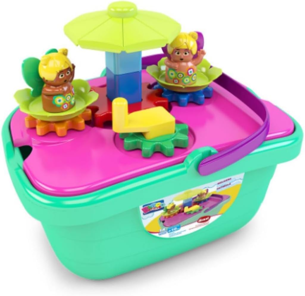 Blocos de Montar IV Infantil da Blocolândia Dismat - 14 Peças Coloridas, Estimula Criatividade e Habilidades Motoras, Ideal para Crianças a Partir de 18 Meses
