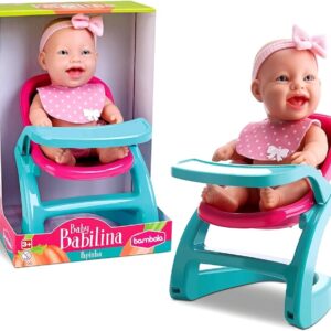 Boneca Baby Babilina Papinha Premium Com Cadeirão na Caixa