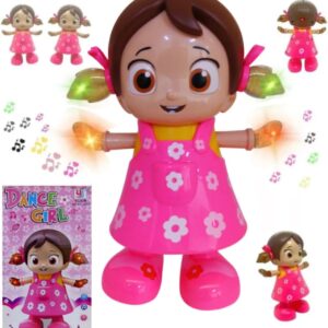 Boneca Dançarina Musical com Luzes LED, Movimentos Sincronizados, Canta e Dança