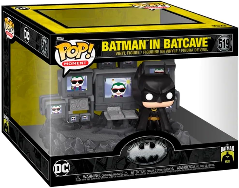 Boneco Funko POP! Moment - DC Comics Batman 85 Anos - Batman na Batcaverna (1989)