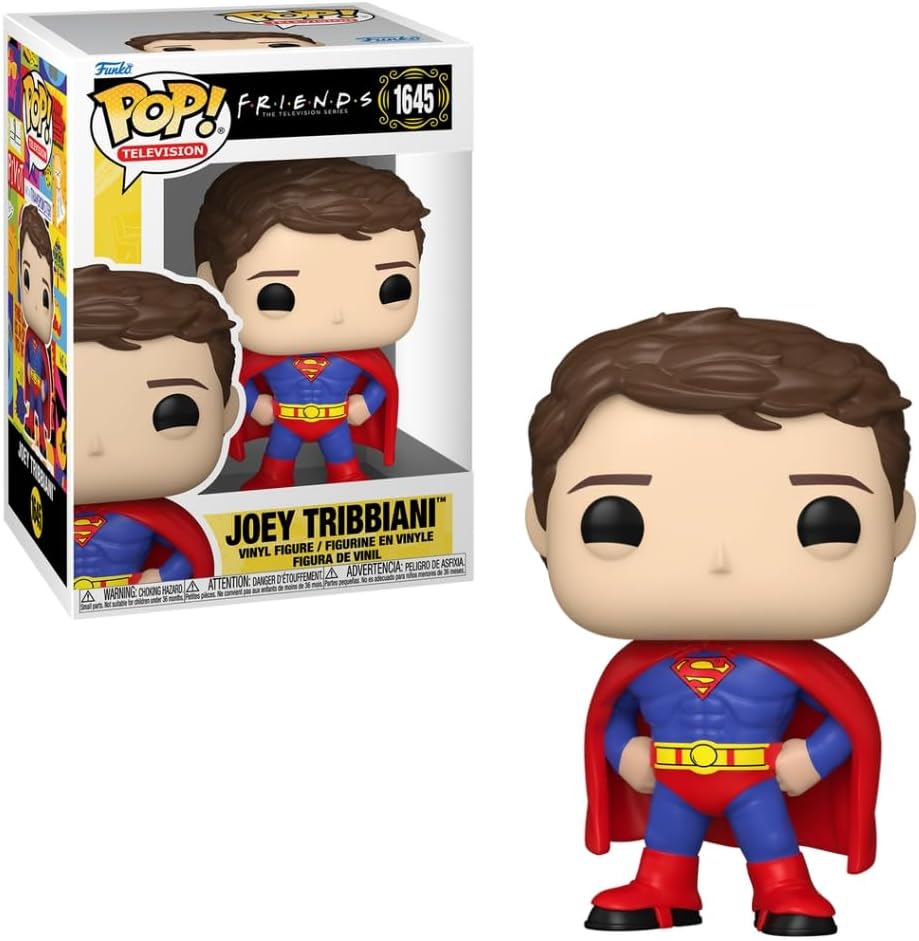 Boneco Funko Pop! Friends - Joey Fantasiado de Super-Homem