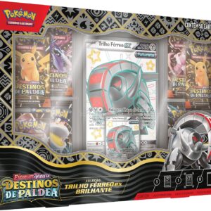 Box Destinos de Paldea Trilho Férreo EX Brilhante, Cor: Estampado - Copag