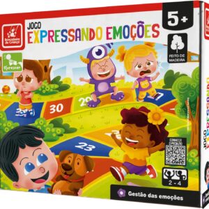Brincadeira de Criança Jogo Educativo Madeira Montessori Expressando Emoções
