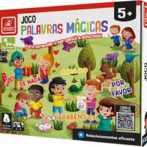 Brincadeira de Criança Jogo Educativo Madeira Montessori Palavras Mágicas