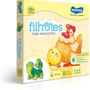 Brincando com os Filhotes - Jogo Educativo - Toyster Brinquedos