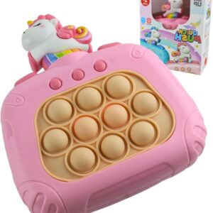 Brinquedo Antiestresse Eletrônico Pop-it Rosa Unicórnio, Portátil, Para Alívio do Estresse e Diversão