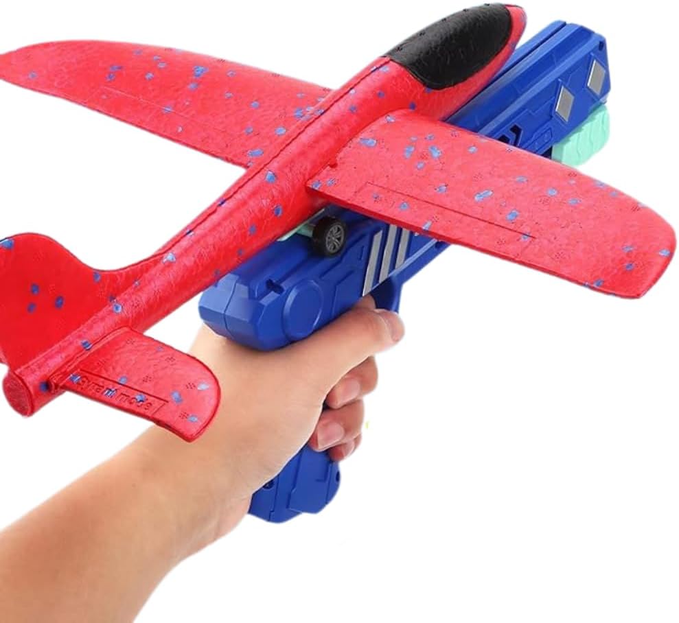 Brinquedo Avião Espuma Planador Lançador Catapulta Pistola (Sortido)