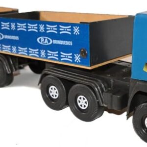 Brinquedo Caminhão Bi-Trem Carreta Bau Carroceria Madeira (Caminhão Carroceria)
