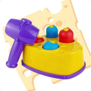 Brinquedo Infantil Rata Tuff Interativo Bata No Ratinho com Martelo S/Caixa Didática