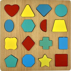 Brinquedo em Madeira, Encaixe Formas, Frações, Toy Mix