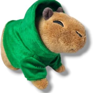 Brinquedos De Pelucia Capivara Fofa Filó C/Capuz Verde
