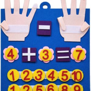 Brinquedos Montessori para Crianças, Brinquedos de Feltro, Números, Brinquedo de Matemática, Contagem, Educação Infantil, Jogo de Aprendizagem para Crianças, Inteligência Desperta
