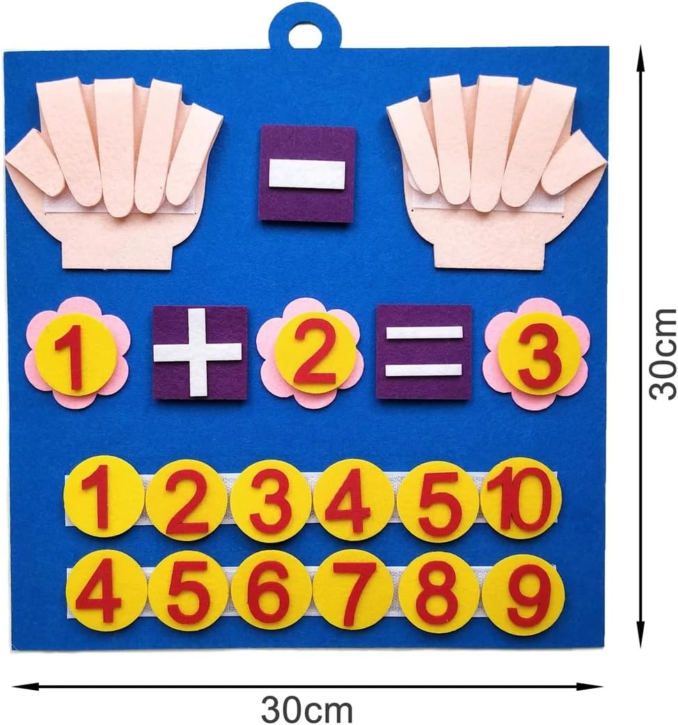 Brinquedos Montessori para Crianças, Brinquedos de Feltro, Números, Brinquedo de Matemática, Contagem, Educação Infantil, Jogo de Aprendizagem para Crianças, Inteligência Desperta - Imagem 2
