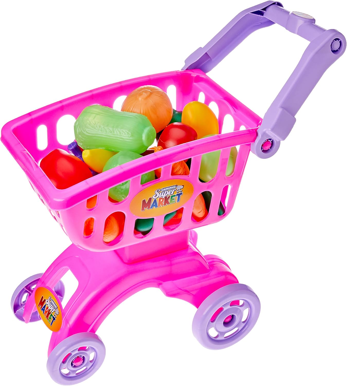 CARRINHO SUPER MARKET ROSA