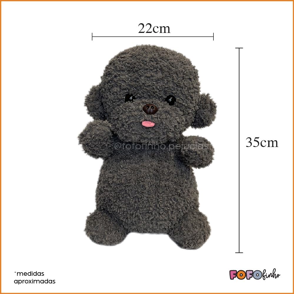 Cachorro Poodle de Pelúcia, Grande, ursinho de pelúcia, pelúcia fofa, presente - Imagem 2