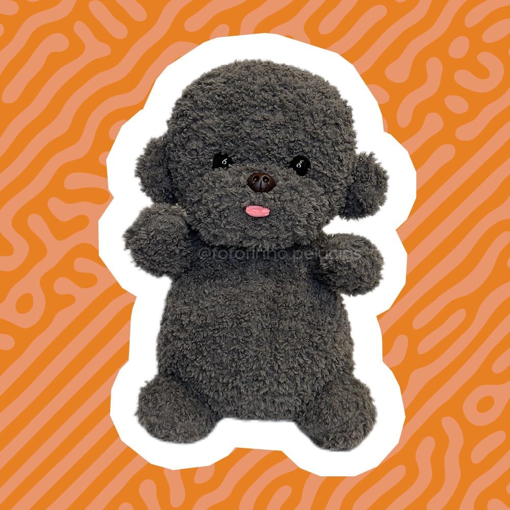 Cachorro Poodle de Pelúcia, Grande, ursinho de pelúcia, pelúcia fofa, presente