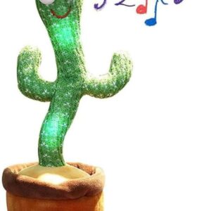 Cacto Falante Estimula Desenvolvimento da Fala Autotune Cactus Dançante Gravação De Audio (All2home)