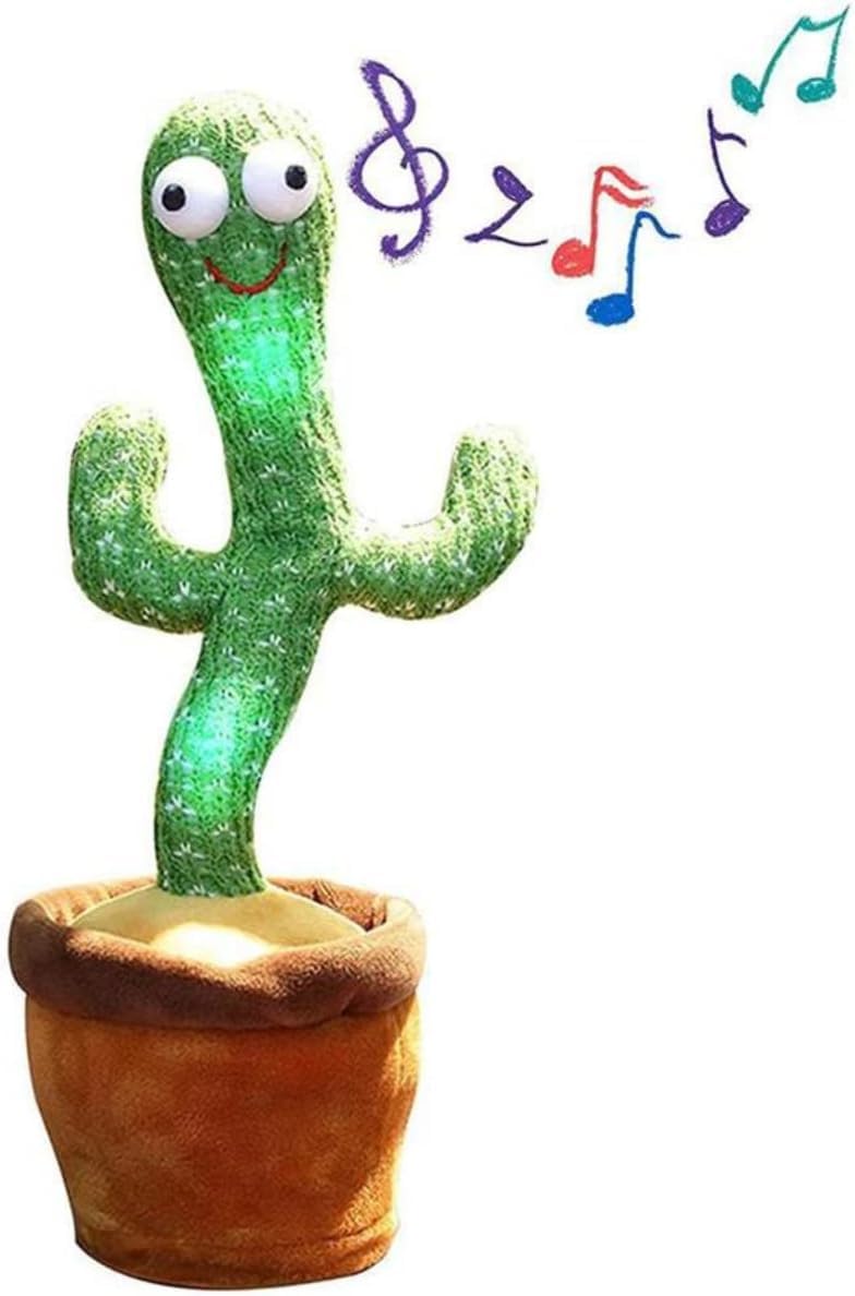 Cacto Falante Estimula Desenvolvimento da Fala Autotune Cactus Dançante Gravação De Audio (All2home)