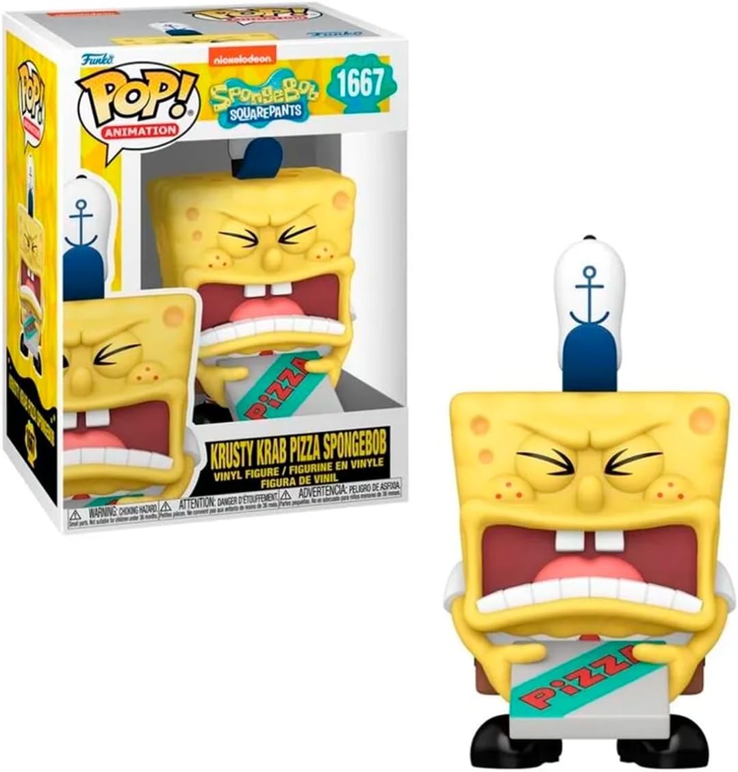 Candide, Funko POP! Bob Esponja Entregador de Pizza, Edição 25 Anos, Animation - 10 cm - Imagem 2