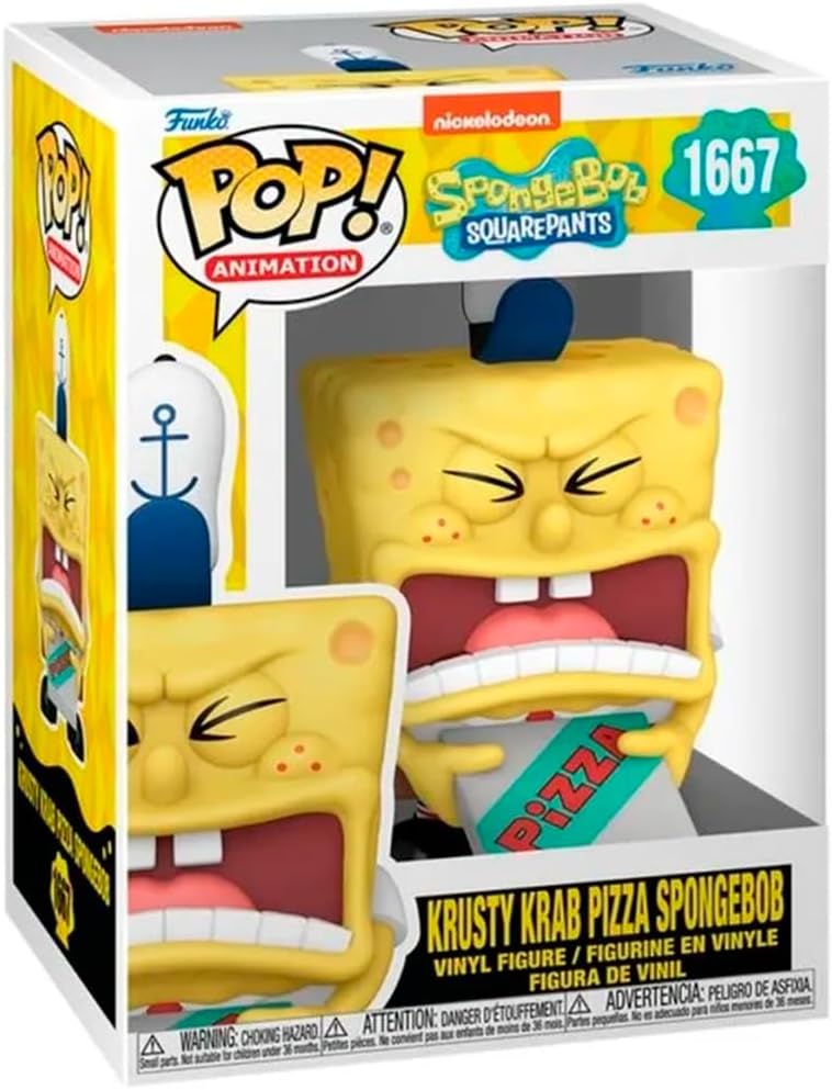 Candide, Funko POP! Bob Esponja Entregador de Pizza, Edição 25 Anos, Animation - 10 cm