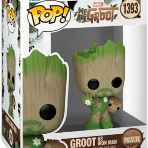 Candide, Funko POP! Groot como Homem de Ferro, Marvel 85 Anos - 8 cm