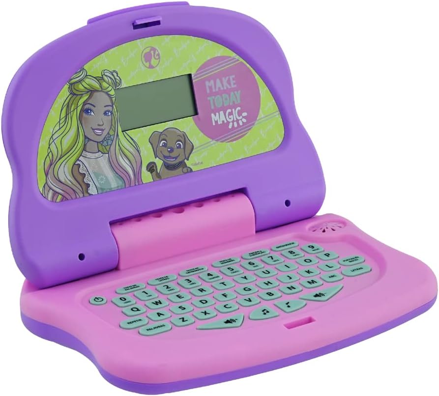 Candide, Laptop Infantil, Barbie Charm Tech, Brinquedo Educativo - Bilíngue
