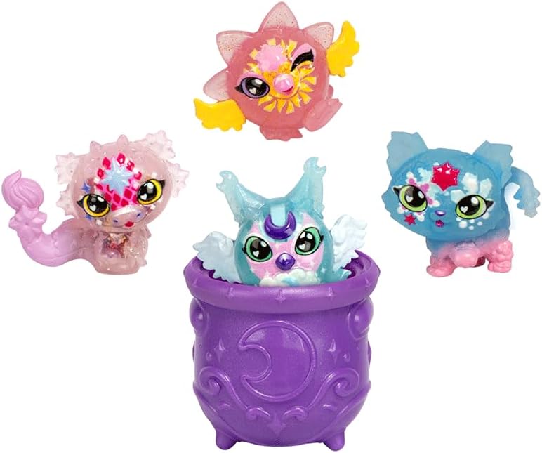 Candide, Magic Mixies Minis, Mini Bonecos, Shimmerverse - 4 mini figuras